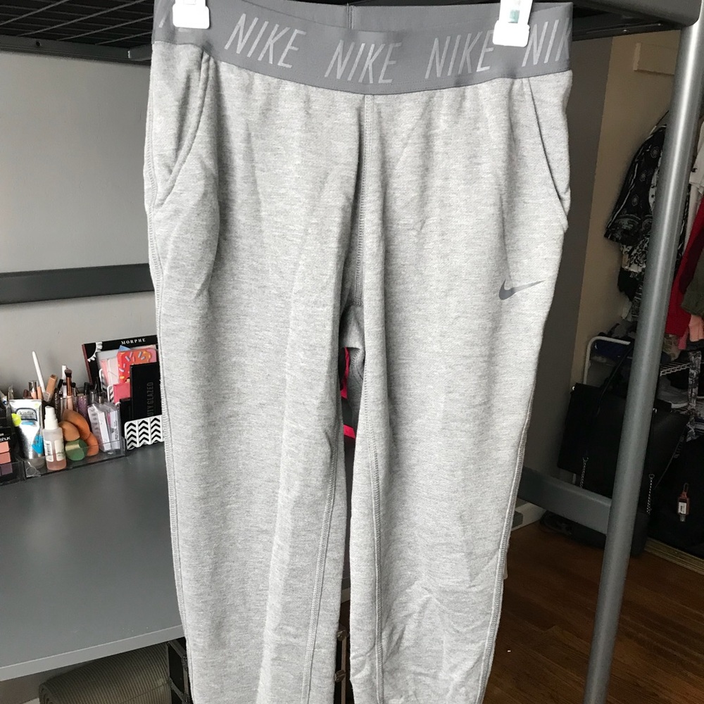 Gray nike women’s track pants